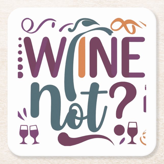 Dessous De Verre Carré Vin non (Devant)