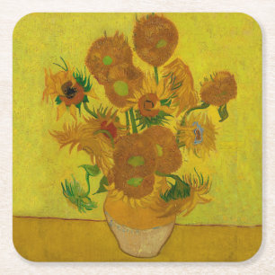 Dessous De Verre Carré Vincent Van Gogh 15 Tournesols Peinture