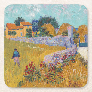 Dessous De Verre Carré Vincent van Gogh - Ferme en Provence
