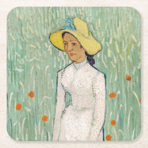 Dessous De Verre Carré Vincent van Gogh - Fille en blanc
