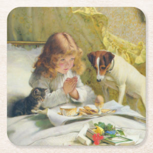 Dessous De Verre Carré Vintage Charles Burton Barber Suspense