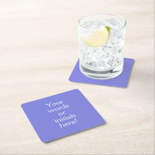 Dessous De Verre Carré Violet Pervenche Foncé Personnalisé