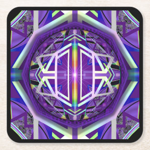 Dessous De Verre Carré Violet W3
