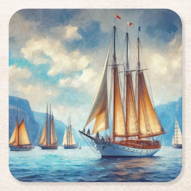 Dessous De Verre Carré Voile (Devant)