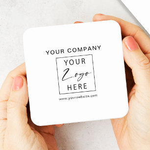 Dessous De Verre Carré Votre logo d'entreprise promotionnel