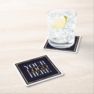 Dessous De Verre Carré Votre logo ici Business
