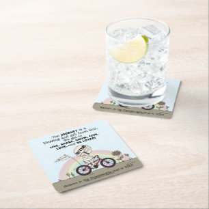 Dessous De Verre Carré Voyage est un cadeau