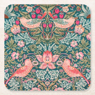 Dessous De Verre Carré W Morris Pink Strawberry Thief