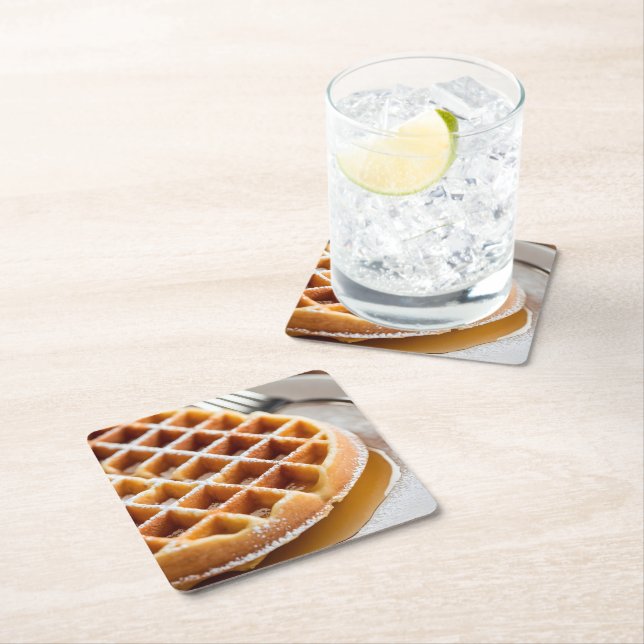 Dessous De Verre Carré waffle (En situation)