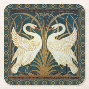Dessous De Verre Carré Walter Crane Swan