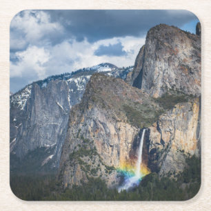Dessous De Verre Carré Waterfalls Bridal Veil Falls Yosemite California