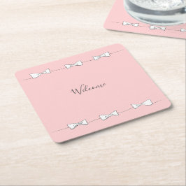 Dessous De Verre Carré Welcome bow lines