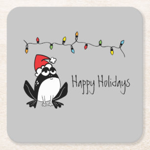 Dessous De Verre Carré Whimsical Christmas Frog
