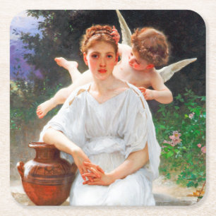 Dessous De Verre Carré Whisperies d'Amour, Bouguereau