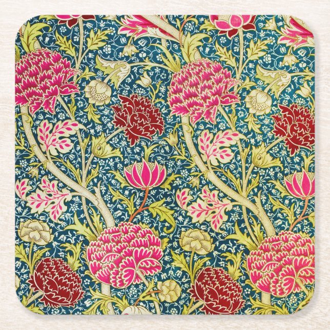 Dessous De Verre Carré William Morris, Design Cray antique (Devant)