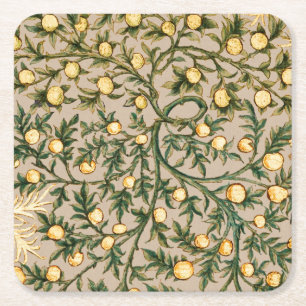 Dessous De Verre Carré William Morris Fruit Floral Jardin Fleur Classique
