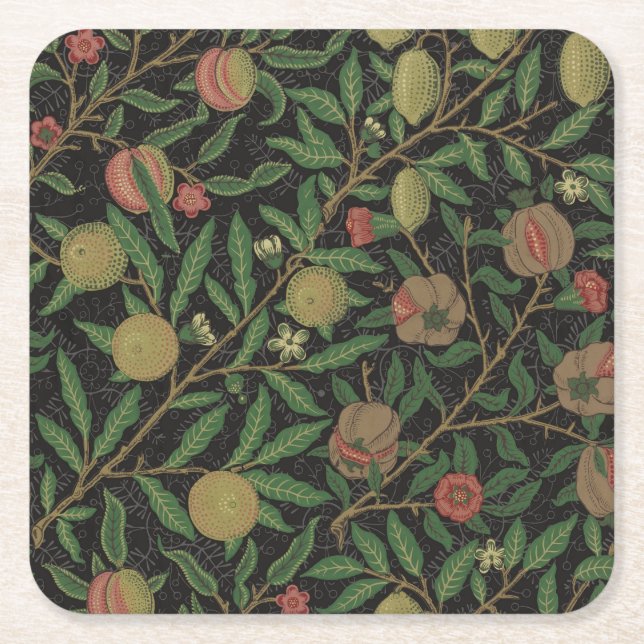 Dessous De Verre Carré William Morris grenade classique fruits (Devant)