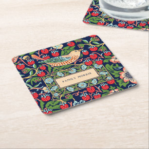 Dessous De Verre Carré William Morris Strawberry Thief