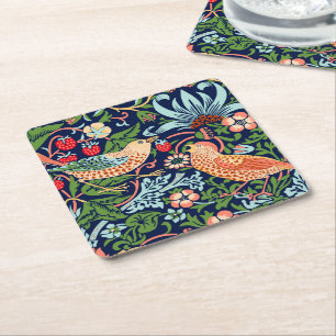 Dessous De Verre Carré William Morris Strawberry Thief
