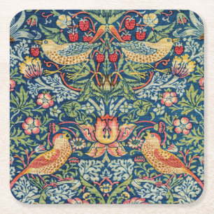 Dessous De Verre Carré William Morris - Thief aux fraises