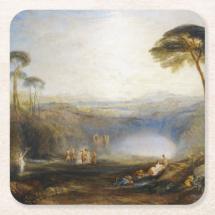 Dessous De Verre Carré William Turner - La toux d'or