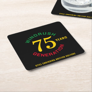 Dessous De Verre Carré Windrush 75e anniversaire
