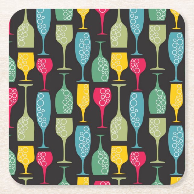 Dessous De Verre Carré Wineglass (Devant)