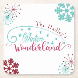 Dessous De Verre Carré Winter Wonderland
