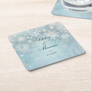 Dessous De Verre Carré Winter Wonderland Snowflake