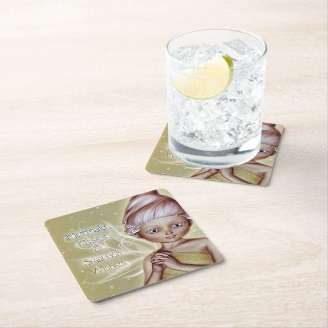 Dessous De Verre Carré Wis Starfish (En situation)