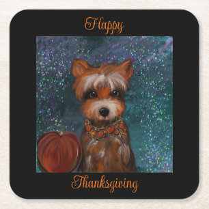 DESSOUS DE VERRE CARRÉ YORKIE