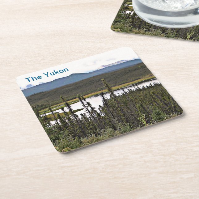 Dessous De Verre Carré Yukon Pond (Incliné)