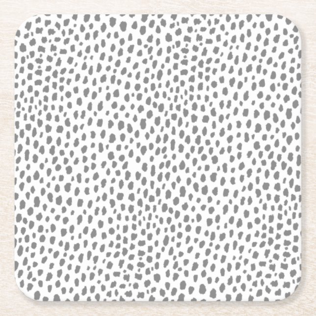 Dessous De Verre Carré Zones grises de Dalmatie (gris/blanc) (Devant)
