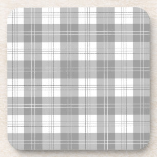 Dessous-de-verre Carreaux de buffle noir et blanc