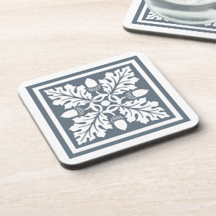 Dessous-de-verre Carrelage bleu Bayoux Acorn et feuille