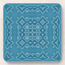 Carrelage bleu ornemental Motif - Géométrique comp