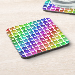 DESSOUS-DE-VERRE CARRELAGE COLORÉ CARRÉS