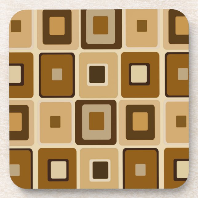 Dessous de verre Carrés rétros (Devant)