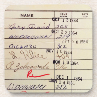 Dessous-de-verre Carte de bibliothèque 23322