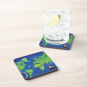 Dessous-de-verre Carte du monde