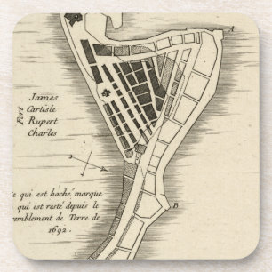 Dessous-de-verre CARTE : La JAMAÏQUE, 1755