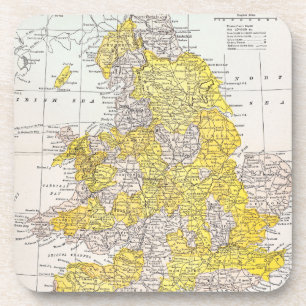 DESSOUS-DE-VERRE CARTE : L'ANGLETERRE ET LE PAYS DE GALLES