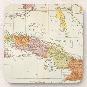 Dessous-de-verre CARTE : Le CUBA, 1900