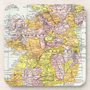 Dessous-de-verre CARTE : L'IRLANDE, c1890