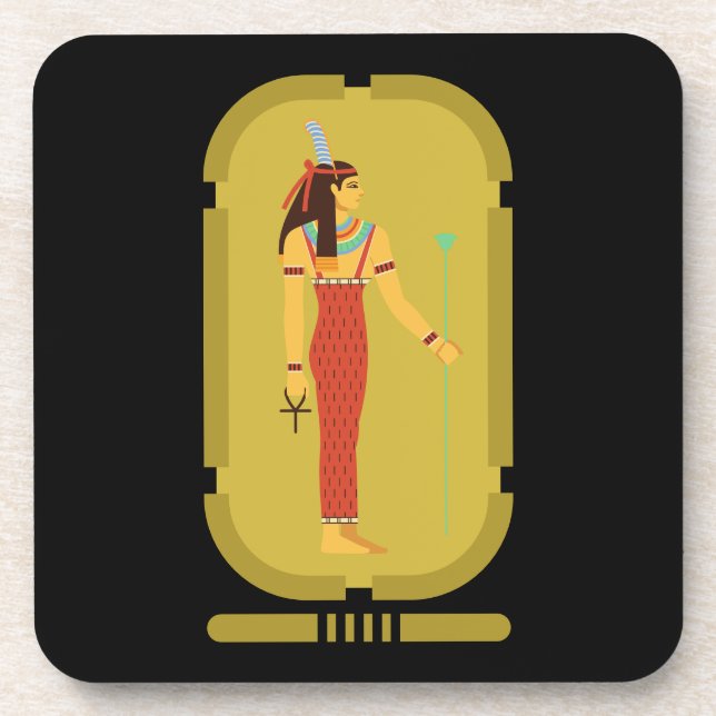 Dessous-de-verre Cartouche en or de Maat (Devant)