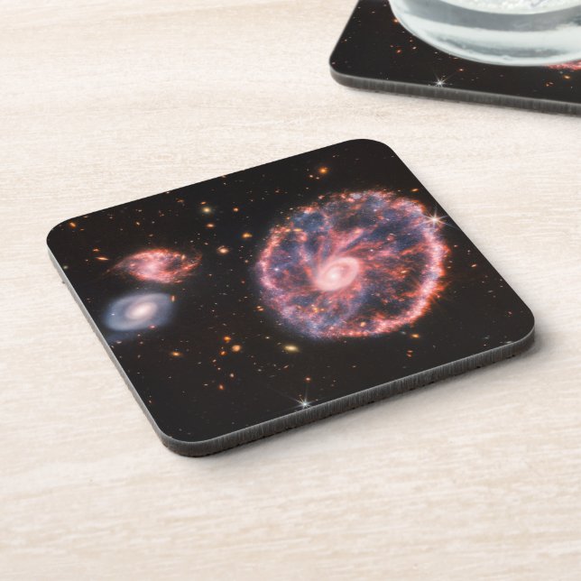 Dessous-de-verre Cartwheel Galaxy, James Webb Télescope Spatial (Côté gauche)