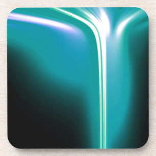 Dessous-de-verre Cascade verte brillante de lumière