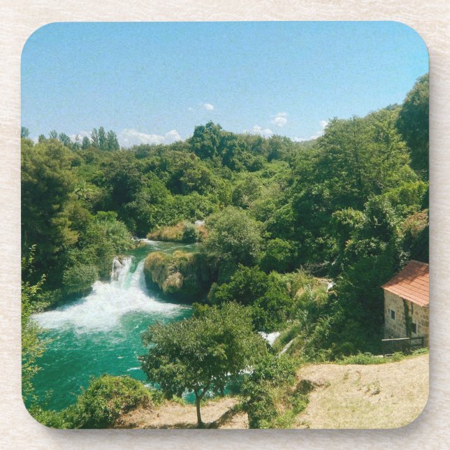 Dessous-de-verre Cascades de Krka - Parc national de Krka - Croatie (Devant)