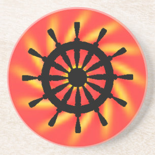 Dessous de verre - Casque de navire noir avec Arri