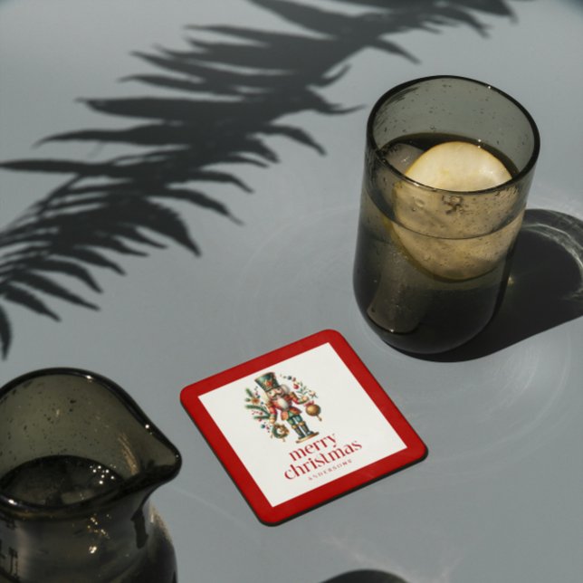 Dessous-de-verre Casse-Noisette Festif Sur Blanc (Créateur téléchargé)